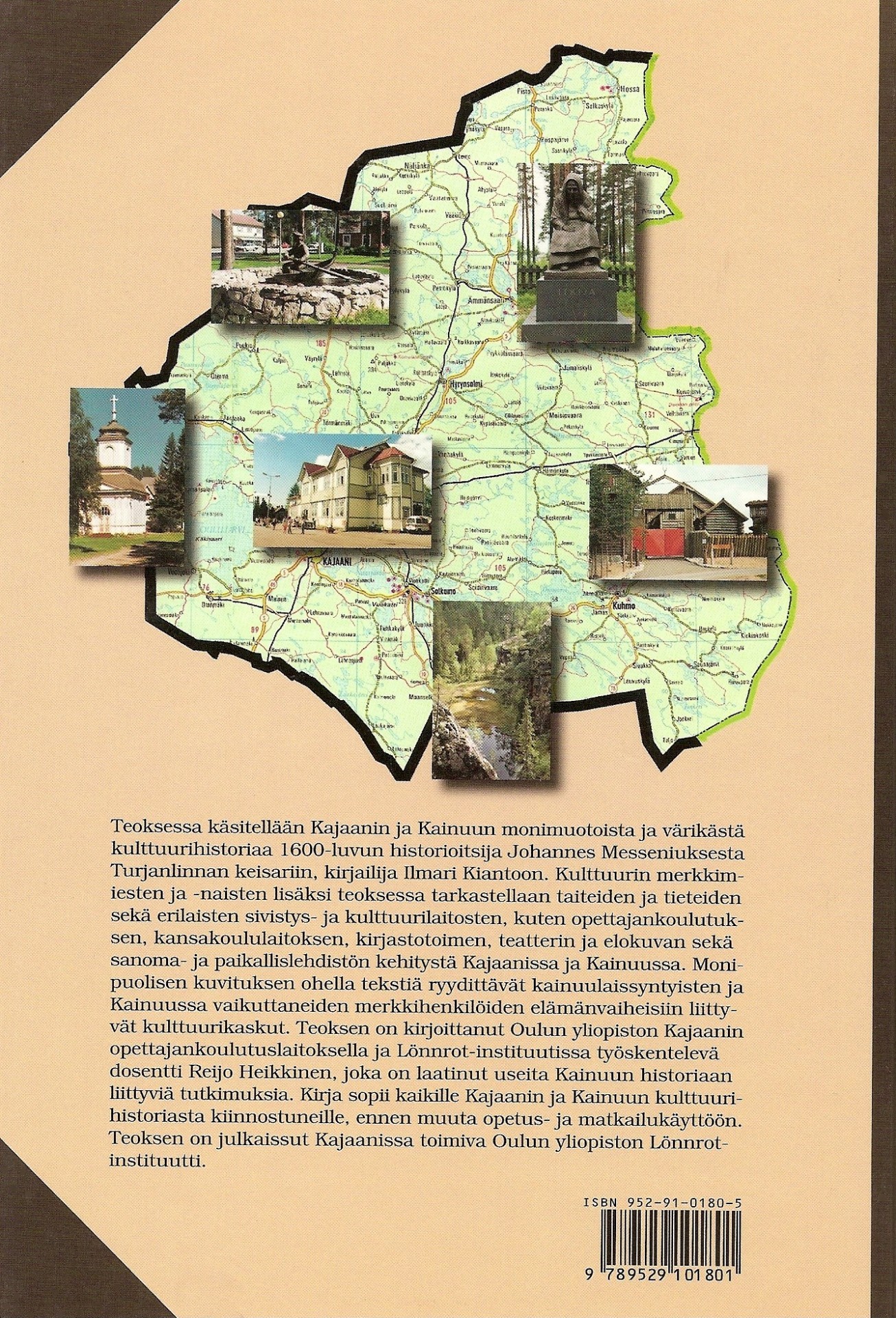 Kulttuurin vainioilta ja korpisoilta 1998 takakansi