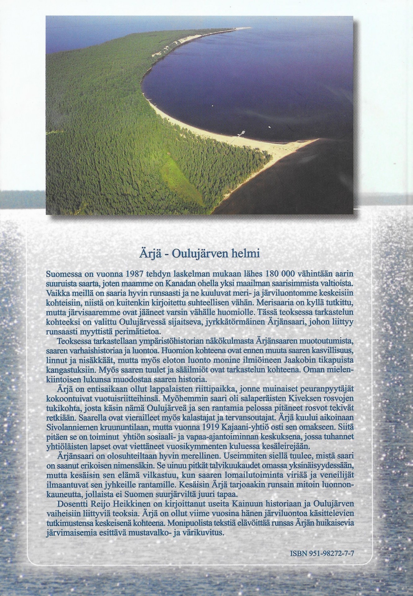 Ärjä - Oulujärven helmi 2002 takakansi
